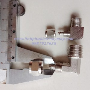 Co nối hạt bắp đuôi chuột ren ngoài 1/4 1/2 3/8 siết ống 10 13 16 20