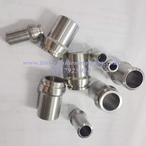 Đầu nối nhanh ống inox phi 6-8-10-12-15-17-22 Permanent Crimp Fittings clamp inox